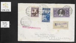 VPH_236. VATICAN. Nice cover w. 1929 MEDAGLIONI & 1935 JURIDICAL. Scott 25,28,46 - Picture 1 of 1