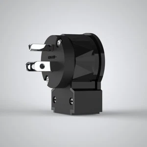 Viborg 505R Pure Copper Schuko Power Plug Rhodium Plated Right Angled Schuko - Picture 1 of 9