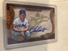 2006 SP Legendary Cuts Ron Santo Autograph Pieces Of History  /99 Cubs HOF PH-RO