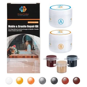 Granite Repair Kit & Marble Repair Kit color Match Quartz Countertop Repair Ki - Picture 1 of 7