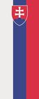 Fahne Flagge Slowakei im Hochformat verschiedene Größen