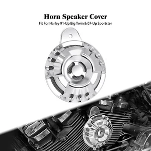 Cubierta de altavoz de bocina cromada 110 dB para Softail Touring Dyna 1991-2017 Big Twin - Imagen 1 de 11