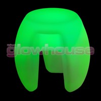 Light Up LED Tripod Stool Illuminated Rechargeable Glowing Furniture