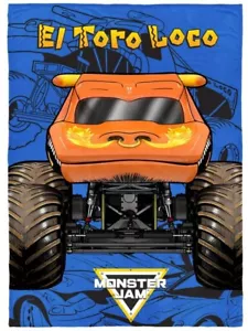 Monster Jam "Smash & Mash" Kids 62" x 90" Twin/Full Blanket-W152186049522 - Picture 1 of 6