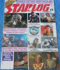 Starlog Magazine #84 July 1984 Star Trek III Gremlins Indiana Jones Conan Tarzan - Picture 1 of 11