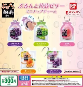 Purunto Konnyaku Jelly Miniature Charm All 5 Types Set Gacha - Picture 1 of 1
