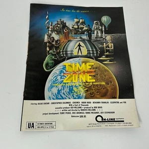 RARE ON-LINE SYSTEMS (SIERRA) CATALOG Time Zone Crossfire Threshold Print Ad - Photo 1/6