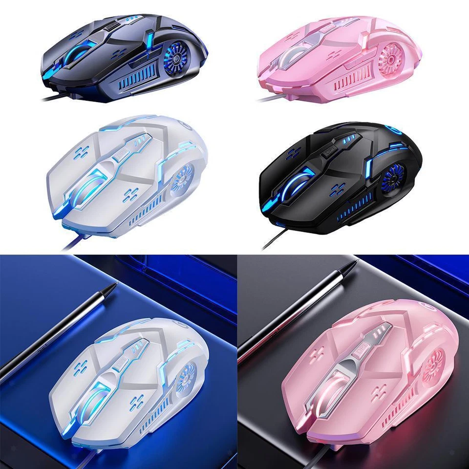 RGB  Gaming Mouse RGB Backlit Ergonomic Mouse   with 7 Backlight Modes up to - Image 1 of 1