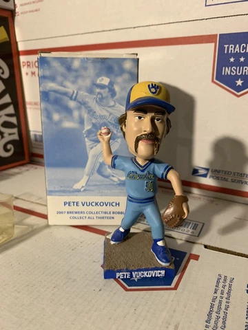 2007 Pete Vuckovich Milwaukee Brewers 1982 Team Bobblehead Powder Blue SGA Cover