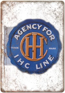 IHC Line Agency Porzellan Optik Reproduktion Blechschild U125 - Bild 1 von 1