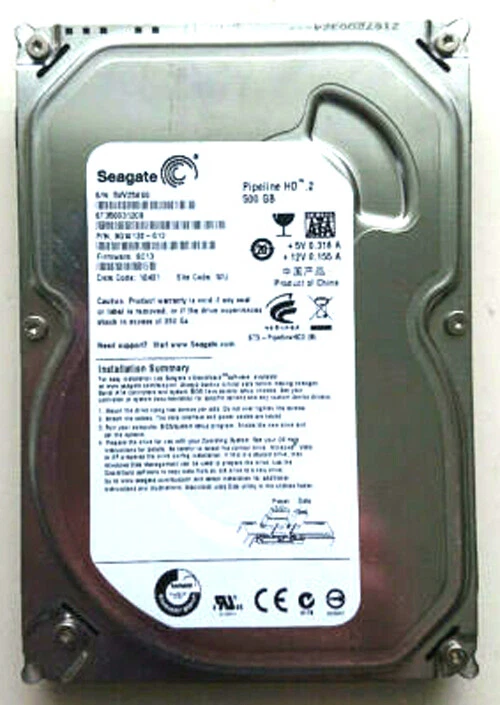320GB SEAGATE Pipeline HD.2 (ST3500312CS) 3.5" SATA Video Hard Drive HDD - Image 1 of 1