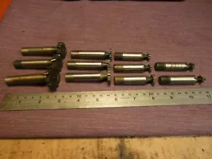 11 T SLOT CUTTERS 1 1/2" DOWN TO 1/2" SCREW SHANK ENGINEERING TOOLS LATHE - Picture 1 of 5