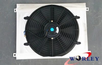 Cubierta de radiador de aluminio + ventilador para Jeep Grand Cherokee WJ WG 4,7 L V8 1999-2005 AT Foto 1 de 4