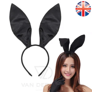 VDL Long Fabric Bunny Rabbit Ears Wire Alice Headband Fancy Dress Halloween - Picture 1 of 8