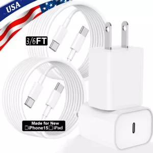 20W Type USB-C Fast Wall Charger Power Adapter For Samsung A14 A15 A33 5G A52s - Picture 1 of 19