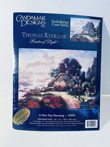 Candamar Designs Thomas Kinkade A New Day Dawning Cross Stitch Kit #50994 NEW - Picture 1 of 3