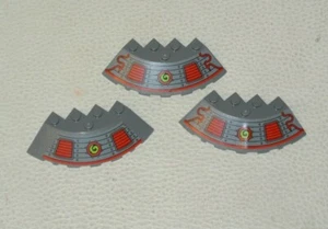 LEGO Ninjago : Lot 3x Coin rond 6 x 6 - Réf 95188pb18 - Set 70504 - Imagen 1 de 1