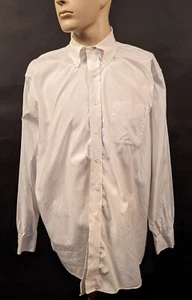 VINTAGE MEN’S BROOKS BROTHERS MEN’S WHITE DRESS SHIRT SIZE 17 1/2 35 - Picture 1 of 5