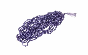 Purple, Metallic Dark Purple Round Bead Sewing Embroidery Rocaille Jewellery 3mm - Picture 1 of 1
