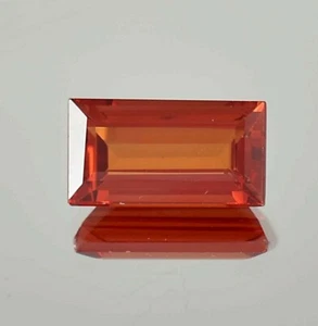 AAA Natural Mozambique Spessartite Garnet Baguette Cut Loose Gemstone 12x8 MM - Picture 1 of 6