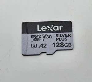 Lexar Silver Plus 128GB Micro SD Card 205mb/S MicroSDXC UHS-I - Picture 1 of 4