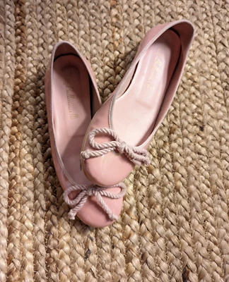 Pretty Ballerina Rosario Slip On Ballet Flats 6US Shoes Patent Leather Round Toe - Image 1 of 4