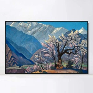 "Lona enmarcada Estampado Giclee Krishna Spring en Kulu por Nicholas Roerich 20""x28" - Imagen 1 de 8