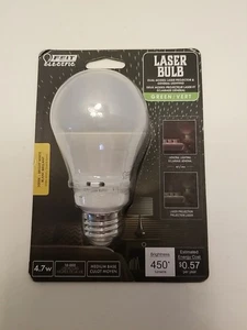 GREEN LASER OR STANDARD BRIGHT WHITE LED A19 PARTY DUAL MODE DISCO DJ LIGHT BULB - Picture 1 of 2