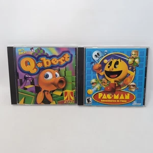 PC Game Lot - Q*Bert & Pac-Man: Adventures in Time (CD-Rom) Q Bert Qbert Pacman - Picture 1 of 6