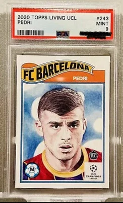 PEDRI Rookie RC ~ 2020 Topps Living UCL Champions League #243 PSA 9 ⚽️🏟️🥅 - Image 1 of 2