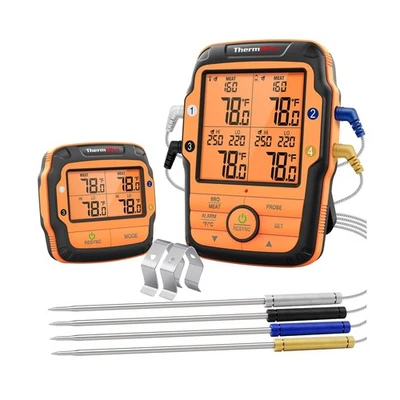 Termómetro inalámbrico de carne ThermoPro TP27 500 PIES de largo alcance para parrilla... Envío rápido Foto 1 de 4