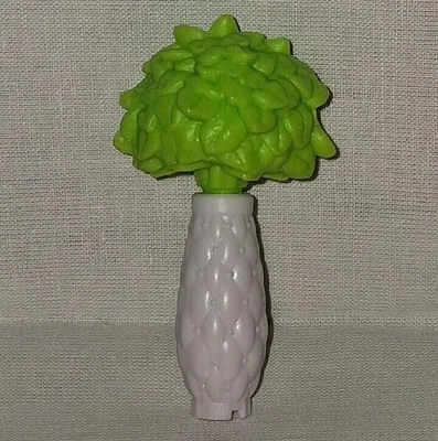 Barbie 2015 Casa dos Sonhos Substituição Quarto Mesa Prateleira Vaso de Flores Verde Branco - Imagem 1 de 2