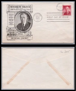 US FDC # 1040 7c Woodrow Wilson Aristocrats 1956, 9Q2069 - Picture 1 of 1