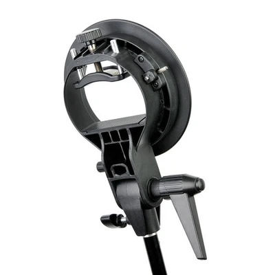 S-Type Bracket Bowens Mount Holder For Speedlite Flash Snoot Softbox CWIM Foto 1 de 4