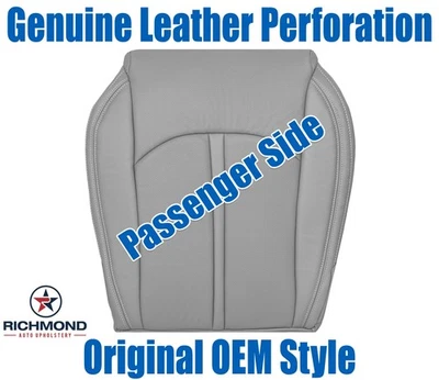Cubierta de asiento de cuero genuino gris para Hyundai Sonata 2015-2017 - parte inferior del pasajero Foto 1 de 4