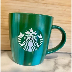 Starbucks Green Marbled Coffee Mug 15 Oz Tea Cup Mermaid Logo 2022 Release - Picture 1 of 8