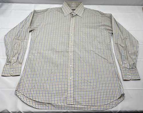 Camicia uomo Burberry London business elegante 16 5 R made in USA con bottoni a quadri