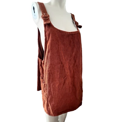 Truth Nyc Dress Womens 2X Corduroy Farmcore Overalls Cabincore Y2K Jumper Preppy - Image 1 of 4