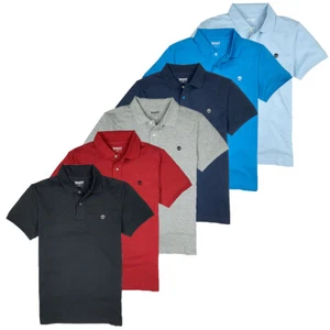Polo para hombre Timberland manga corta piqué verano 100 % algodón 8743J - Imagen 1 de 18