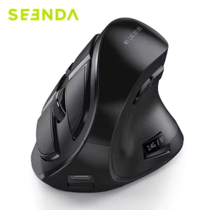 Souris sans Fil Ergonomique Verticale (Dual Bluetooth + 2.4 G, (i4q) seenda - Photo 1/4