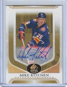 2020-21 SP Signature Edition Legends Gold Spectrum Foil AUTO #226 Mike Kitchen