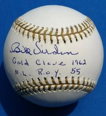 BILL VIRDON Autographed Rawlings Gold Glove Baseball BV2 - Image 1 of 4