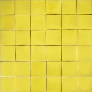 Wandfliesen Gelb Mexikaniche Bunte Einfarbige Fliesen 10x10 - Ceramico Deslavado - Bild 1 von 12