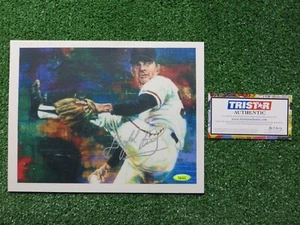 GAYLORD PERRY SIGNIERT 8,5 x11 SF GIANTS LEINWANDDRUCK KARTE FOTO TriStarHolo - Bild 1 von 4