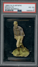 1888 R & S Artistic Brooklyn Die-Cut Series Baseball PSA 4