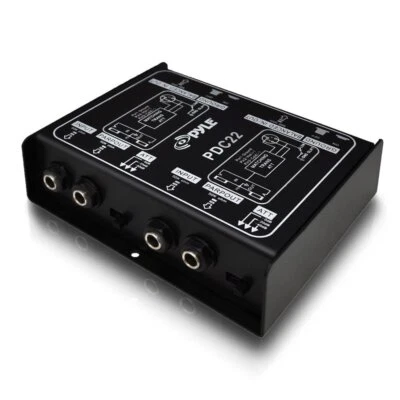 PYLE-PRO Premium Direct Injection Audio Box - Passive DI Unit Hum Eliminator w/ - Image 1 of 4