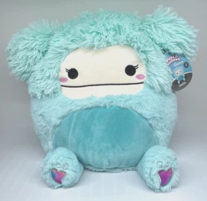 Squishmallow JOELLE Bigfoot Yeti 12" Fuzz A Mallow Silver Tag RARE BRAND NEW - Picture 1 of 7