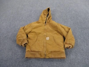 Carhartt Jacket Boys M 10 12 Canvas Heavy Lined Coat Workwear Outdoors Youth - Picture 1 of 10
