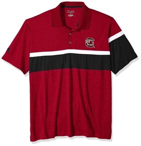 NCAA Purdue Boilermakers Mens NCAA Men's Short Sleeve Striped Polo Collared T... - Picture 1 of 2