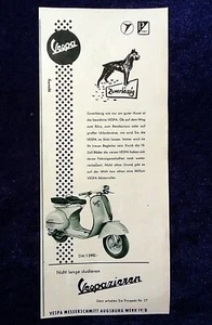 Vespa Roller originale Werbung aus 1956 "Vespazieren" - Bild 1 von 1